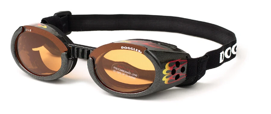 Doggles Goggles Black ILS Racing Flames Frame with Orange Lens - Image 1 of 2
