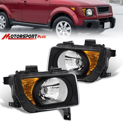 Faros negros izquierdo+derecho repuesto estilo OE para Honda Element 2003-2008 Foto 1 de 4