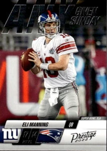 2022 Panini Prestige Eli Manning #6 Any Given Sunday New York Giants 12C - Picture 1 of 2