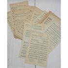 Early 1900s Hymnal Sheet Music Junk Journal Scrapbook Pages Decoupage - 35 Pages