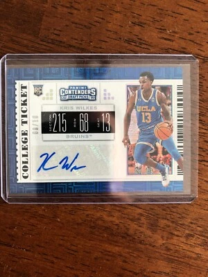 Panini Contenders 2019-20 Draft Picks KRIS WILKES 08/10 BUILDING BLOCK Auto UCLA - Image 1 of 2