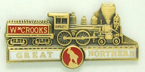 Railroad Hat-Lapel Pin/Tac -Great Northern (GN) Wm. Crooks Engine #1655 -NEW - Bild 1 von 1