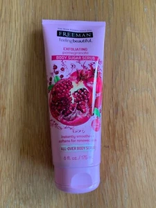 New FREEMAN Exfoliating Pomegranate Body Sugar Scrub 175ml - All Skin Types - Picture 1 of 3