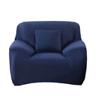 Niebieska stretch sofa slipcover - zmywalna i wysoka elastyczność