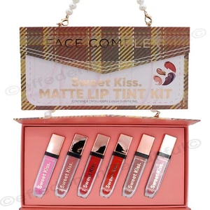 set regalo Borsetta 6 Tinta labbra 24h Matte Rossetto Lunga durata Face Complex - Foto 1 di 7