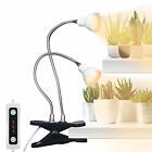 Led Grow Light Dual Head Desk Clip Lamp For Indoor Plants With Full Spectrum A
