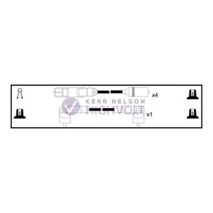 INTERMOTOR Ignition Lead Cable Kit OEF981 FOR Golf Cabriolet Genuine Top Quality - Picture 1 of 6