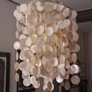 Lampe en coquillages Design vintage 60 70#Panton#vitra#space Age #knoll #Floos 