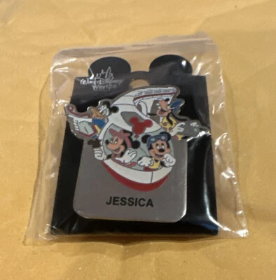 Disney Fab 4 персонализированный имя значок с Микки Минни Дональд Гуфи - JESSICA - Изображение 1 из 2