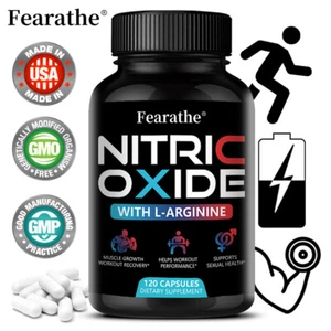 Extra Strength Nitric Oxide Supplemen - Premium Muscle Supporting Nitric Booster - Bild 1 von 15