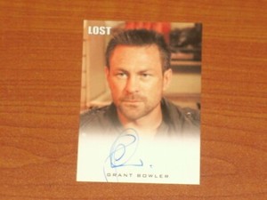 LOST ARCHIVES: GRANT BOWLER as CAPTAIN GAULT Autographed Trading Card 2010