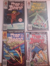 Lot Of 4 Star Brand New Universe Marvel 1986 1 2 3 4 Bag And Board Comic Book
