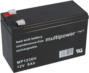 1x Multipower Blei Akku MP1236H Pb 12 V 9 Ah UP-VW1245P1 12FGH36 Hochstrom - Bild 1 von 8