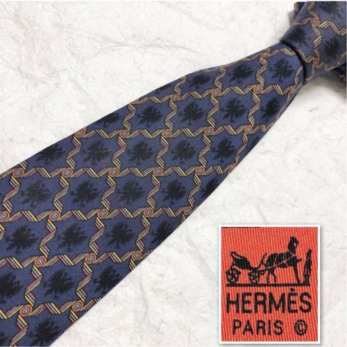 HERMÈS Cravatta uomo HERMES France vera seta cravatta abito classico lusso multicolore T111