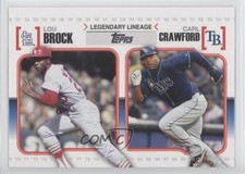 2010 Topps Legendary Lineage Carl Crawford Lou Brock #LL49 HOF