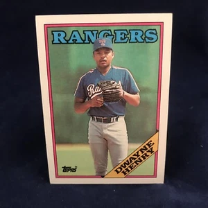 Dwayne Henry - 1988 Topps #178 - Texas Rangers Baseball Card - Picture 1 of 3