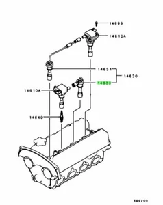 Cable, Spark Plug, No.1 For: Mitsubishi Lancer Evo 4 5 6 7 8 9 CN9A CP9A CT9A - Picture 1 of 1