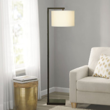 Contemporary Floor Lamp Matte Black Finish 62in-Reachable On/Off Switch 