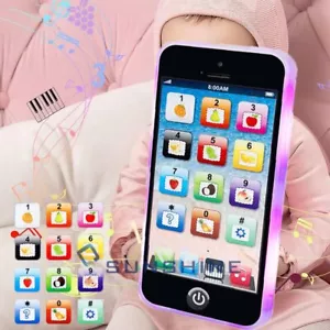 English Music Learning Phone Toy Simulation Light up Baby Early Education Toys - Picture 1 of 19