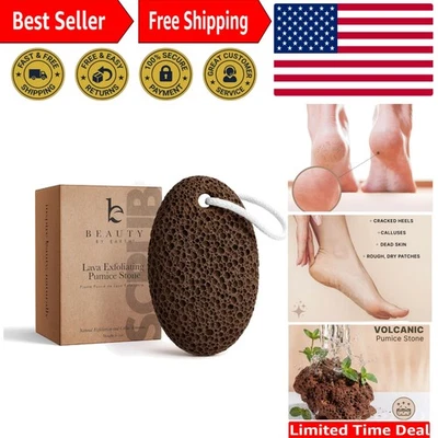 Piedra pómez ergonómica para eliminación suave de callos y exfoliación de pies - 1 unidad Foto 1 de 4