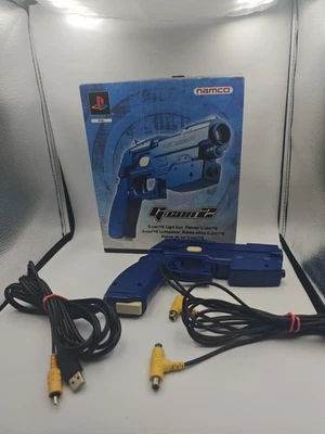Namco G-Con 2 Light Gun for Sony PlayStation PS2 Boxed plus rare adapter cable - Image 1 of 4