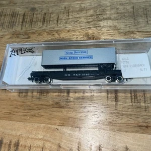 Atlas N Scale 1:160 Gauge 3778 Piggyback Flat Trailer Nickel Plate Road NKP 2785 - Picture 1 of 10
