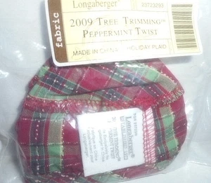 NEU Longaberger 2009 Baumschnitt Pfefferminz Twist Liner - Bild 1 von 1