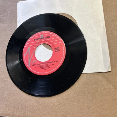 Culture Club Mistake Number Three No. 3/Don't Go Down That Street Virgin 45 - Image 1 of 3