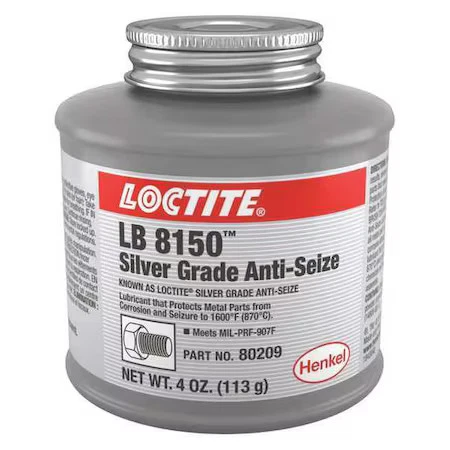 Loctite 235092 Anti Seize Compound, Silver, 4 Oz, Can Lb 8150