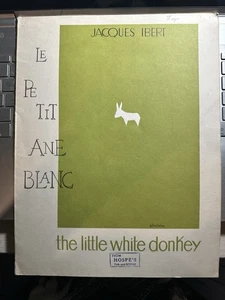 B 1922 French Sheet Music THE LITTLE WHITE DONKEY by Jacques Ibert - Picture 1 of 3