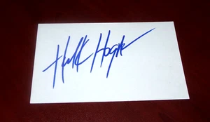 Hulk Hogan handsignierte 3x5 Karteikarte - Bild 1 von 2