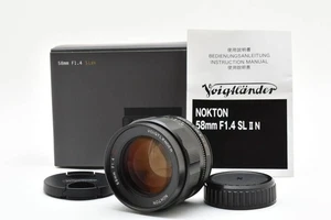 [Top Mint] Voigtlander Nokton 58mm F1.4 SL IIs Nikon Ai-S Black Rim Lens - Picture 1 of 10