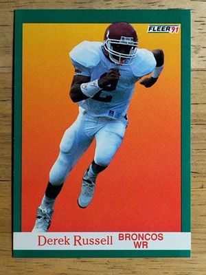 1991 Fleer #424 Derek Russell RC - Image 1 of 2