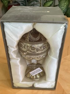 Jane Seymour - 7" Rotating Cherub Egg Music Box - Enamel & Crystal Jeweled - Picture 1 of 8