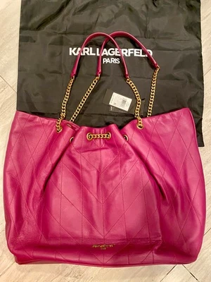 Bolso de Mano Karl Lagerfeld Paris Grande de Cuero Foto 1 de 4