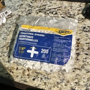 (200-Pk) QEP Traditional Flexible Tile Spacers 1/4" H X 0.12" W 10005 - Picture 1 of 2