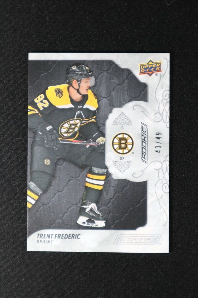 2019-20 Upper Deck Engrained Hockey #94 Trent Fredrick Rookie Card RC #/49 G - Image 1 of 3
