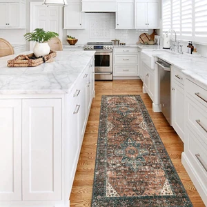 Moynesa Ultra-Thin Washable Runner Rug - 2X7 Kitchen Runner Stain Resistant Hall - Picture 1 of 12