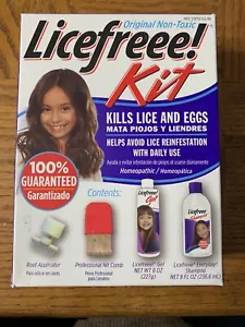 ORIGINAL NON-TOXIC LICEFREE KIT-HOMEOPATHIC -KILLS LICE & EGGS-Brand New-SHIPN24 - Picture 1 of 4
