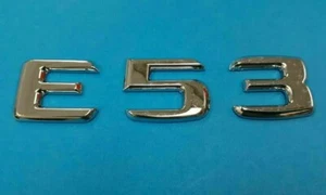 CROMO * E53 * LETRAS MALETERO EMBLEMA INSIGNIA PARA MERCEDES BENZ AMG CLASE E - Imagen 1 de 4