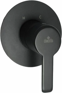 Rubinetto doccia bagno a scomparsa maniglia singola rubinetto nero opaco ottone zincato - Foto 1 di 3