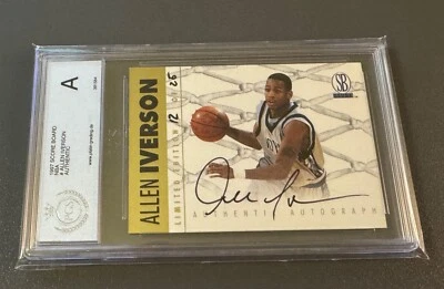Allen Iverson 1997 Score Board Certified On Card Autograph #'d 12/25 !! * SIGNED - Image 1 of 4