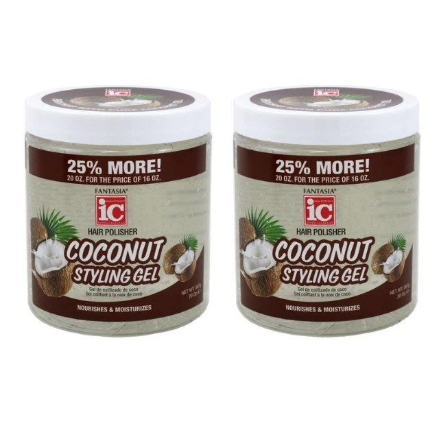 Fantasia Ic Coconut Styling Gel Nourish and Moisturize 20 Ounce