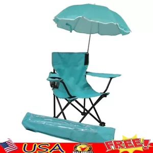 Canopy Chair W/ Removable Shade Umbrella Tote Bag Portable Folding Camping New - Picture 1 of 3
