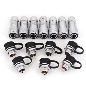 Weipu SF12 Metal Waterproof IP67 Push Pull Panel Mount Circular Cable Connector - Picture 1 of 6