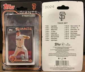 2024 TOPPS SAN FRANCISCO GIANTS TEAM SET WEBB WINN MATOS FLORES ESTRADA SABOL - Picture 1 of 1
