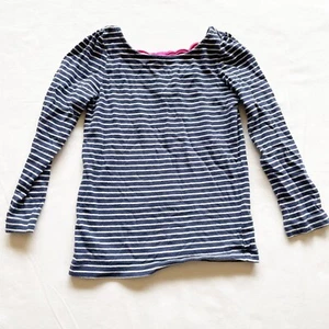 Crazy 8 Navy Blue Striped Shirt size 5/6 - Picture 1 of 6