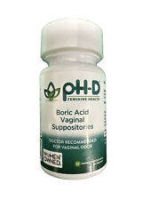 pH-D Feminine Health Support Boric Vaginal Suppositories, 12 Count Exp 07/2025