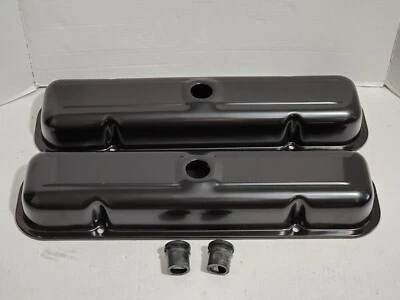 Trans Dapt 7442 - Black Steel Short Engine Valve Cover - Image 1 of 4