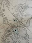 Canton City Plan Norfolk County 1876 Barnstable Mass. detailed large map